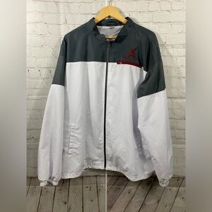Alabama Crimson Men's Track Jacket Full Zip Active Running Windbreaker Size XL